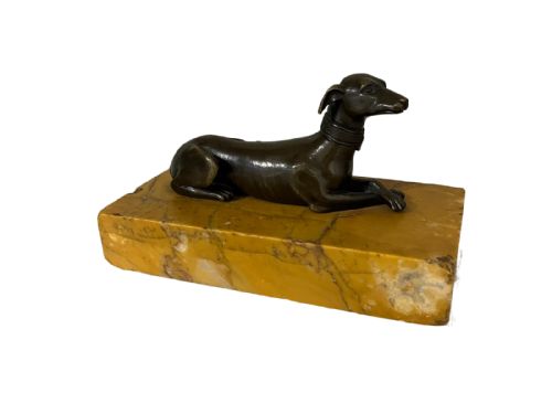 bronze dog - CATEGORY: ANTIQUE METAL - DATED 19TH CENTURY