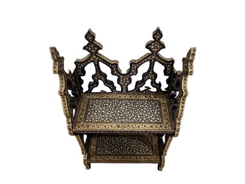kashmiri shelf - CATEGORY: ANTIQUE FURNITURE - DATED 1900