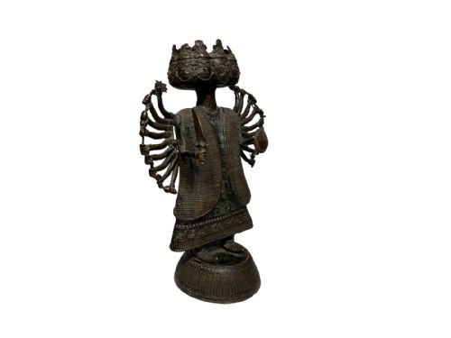 CAST BRONZE IMAGE OF RAVANA - ADDITIONAL PHOTO 1