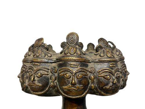 CAST BRONZE IMAGE OF RAVANA - ADDITIONAL PHOTO 5