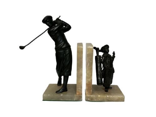 pair of bookends - CATEGORY: ANTIQUE MISCELLANEOUS - DATED 1920