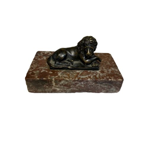 BRONZE LION SCULPTURE - ADDITIONAL PHOTO 1