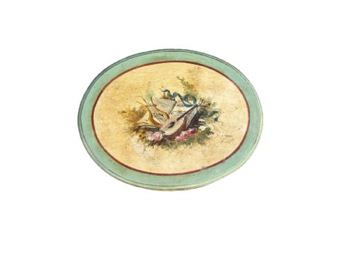 FRENCH OVAL SIDE TABLE - ADDITIONAL PHOTO 1
