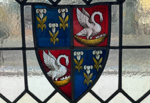 STAINED GLASS PANEL CAMBRIDGE UNIVERSITY - ADDITIONAL PHOTO 1