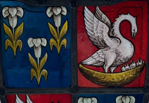 STAINED GLASS PANEL CAMBRIDGE UNIVERSITY - ADDITIONAL PHOTO 2