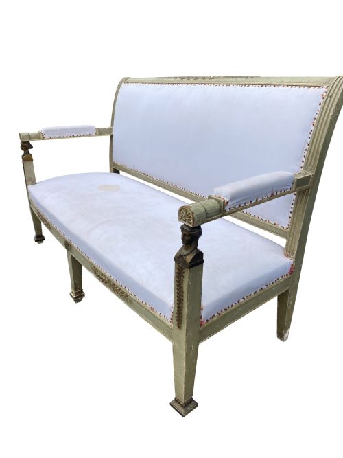 19th century empire style sofa - CATEGORY: ANTIQUE SOFAS - DATED 1880