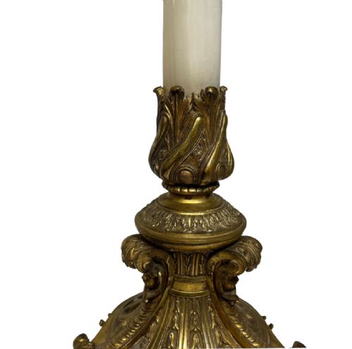 ORMOLU AND MARBLE LAMP - ADDITIONAL PHOTO 4