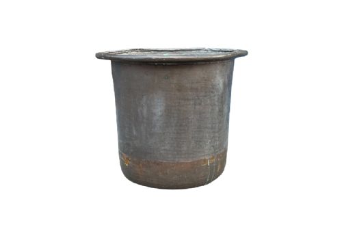 LARGE ANTIQUE COPPER POT PLANTER HEAVY GAUGE - ADDITIONAL PHOTO 2