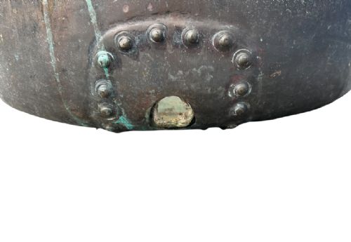 LARGE ANTIQUE COPPER POT PLANTER HEAVY GAUGE - ADDITIONAL PHOTO 7