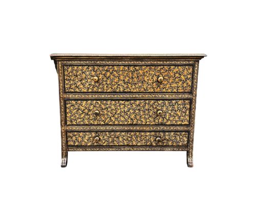 chinese export penwork chest of drawers - CATEGORY: ANTIQUE CHEST OF DRAWERS - DATED 19TH CENTURY