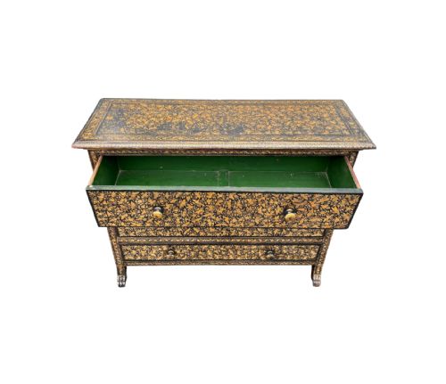 CHINESE EXPORT PENWORK CHEST OF DRAWERS - ADDITIONAL PHOTO 3