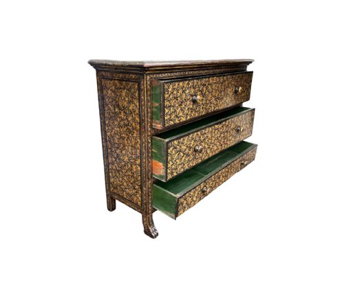 CHINESE EXPORT PENWORK CHEST OF DRAWERS - ADDITIONAL PHOTO 4