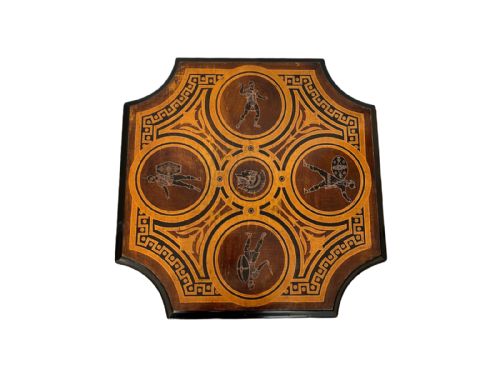 AESTHETIC MOVEMENT PENWORK OCCASIONAL TABLE CENTURIONS - ADDITIONAL PHOTO 3