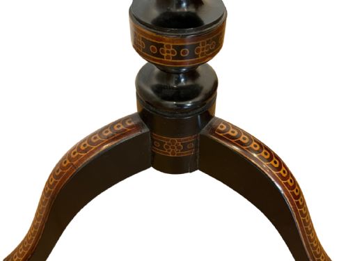 AESTHETIC MOVEMENT PENWORK OCCASIONAL TABLE CENTURIONS - ADDITIONAL PHOTO 5