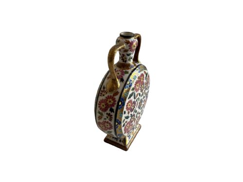 PAIR OF ENAMELLED PORCELAIN MOON FLASKS - ADDITIONAL PHOTO 4
