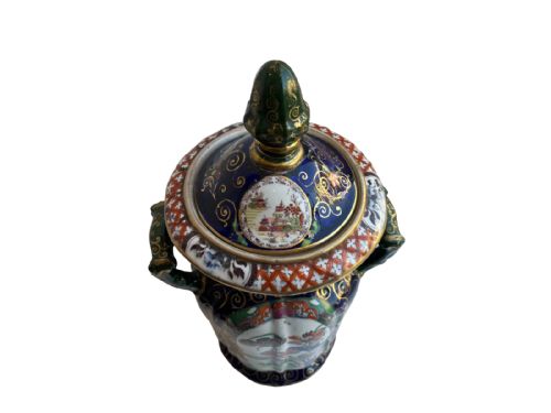 LARGE PAIR OF MASONS IRONSTONE VASES - ADDITIONAL PHOTO 4