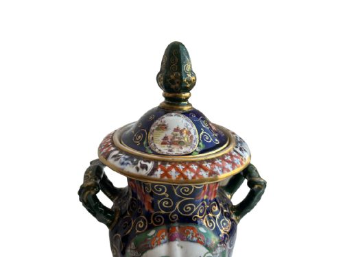 LARGE PAIR OF MASONS IRONSTONE VASES - ADDITIONAL PHOTO 5