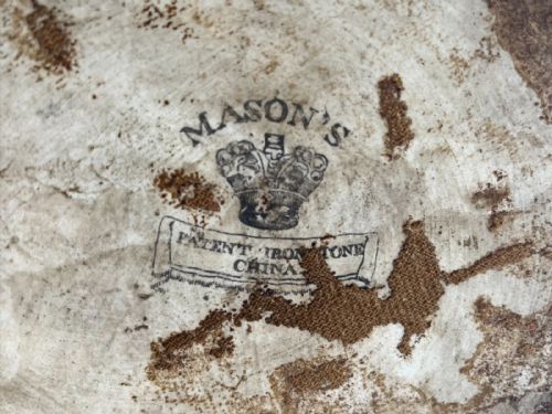 LARGE PAIR OF MASONS IRONSTONE VASES - ADDITIONAL PHOTO 7