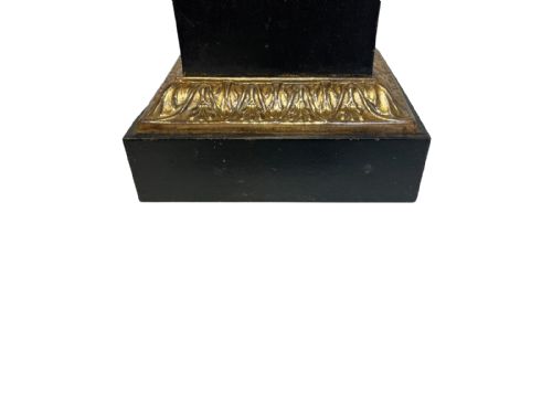 PAIR OF EMPIRE TOLE AND GILT BRASS OIL LAMP BASES - ADDITIONAL PHOTO 7