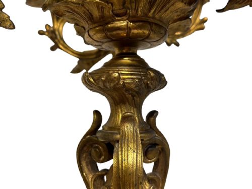 ROCOCO ORMOLU 6 BRANCH CANDELABRA - ADDITIONAL PHOTO 5