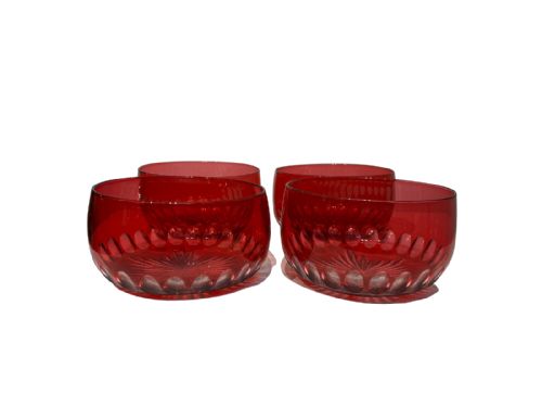 RUBY GLASS BOWLS - ADDITIONAL PHOTO 1