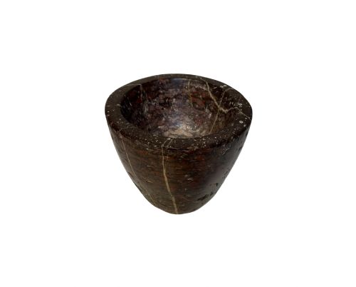 large red marble mortar - CATEGORY: ANTIQUE MISCELLANEOUS - DATED 19TH CENTURY