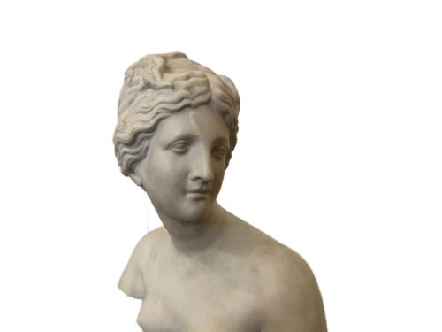 LARGE ANTIQUE MARBLE SCULPTURE OF VENUS - ADDITIONAL PHOTO 1