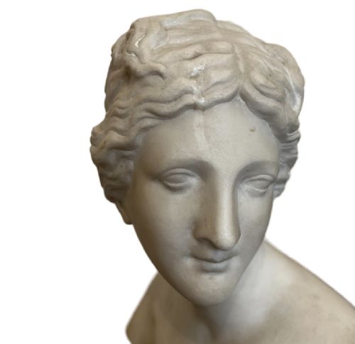 LARGE ANTIQUE MARBLE SCULPTURE OF VENUS - ADDITIONAL PHOTO 2