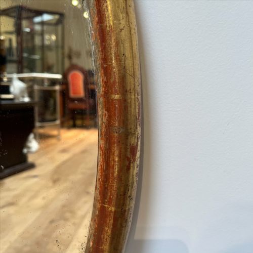 19TH CENTURY GILT OVAL MIRROR - ADDITIONAL PHOTO 2