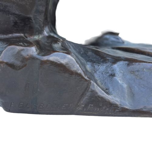 SEATED HERMES LARGE 19TH CENTURY BRONZE - ADDITIONAL PHOTO 5