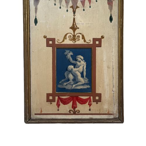 SET OF 3 FRENCH NEOCLASSICAL PAINTINGS ON BOARD - ADDITIONAL PHOTO 1