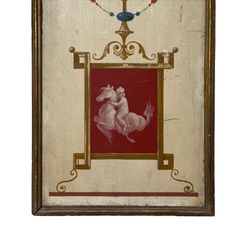 SET OF 3 FRENCH NEOCLASSICAL PAINTINGS ON BOARD - ADDITIONAL PHOTO 2