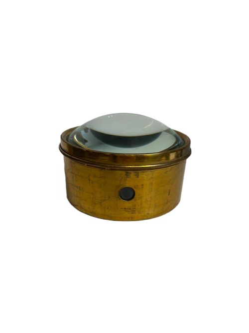 ANTIQUE GILT BRASS TABLE MAGNIFIER - ADDITIONAL PHOTO 3