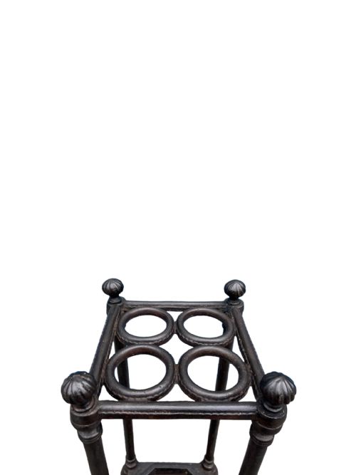 PAIR OF CAST IRON STICK STANDS - ADDITIONAL PHOTO 2