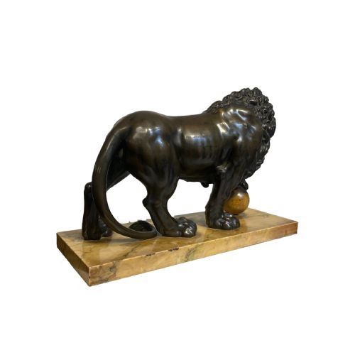 LARGE 19TH CENTURY BRONZE MEDICI LION - ADDITIONAL PHOTO 2