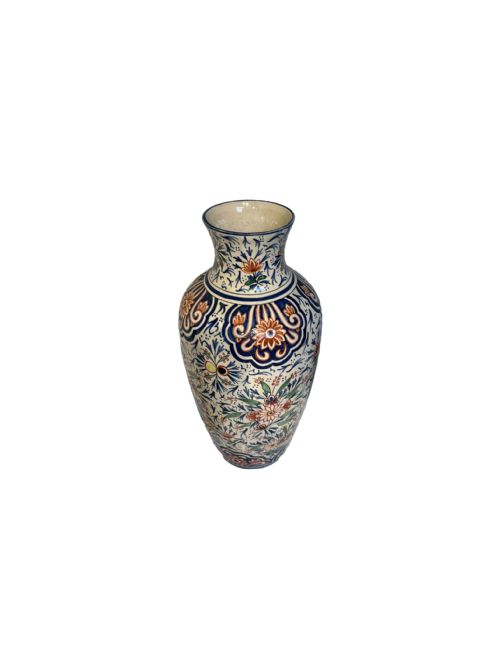 LARGE PAIR OF FRENCH FLORAL VASES - ADDITIONAL PHOTO 1
