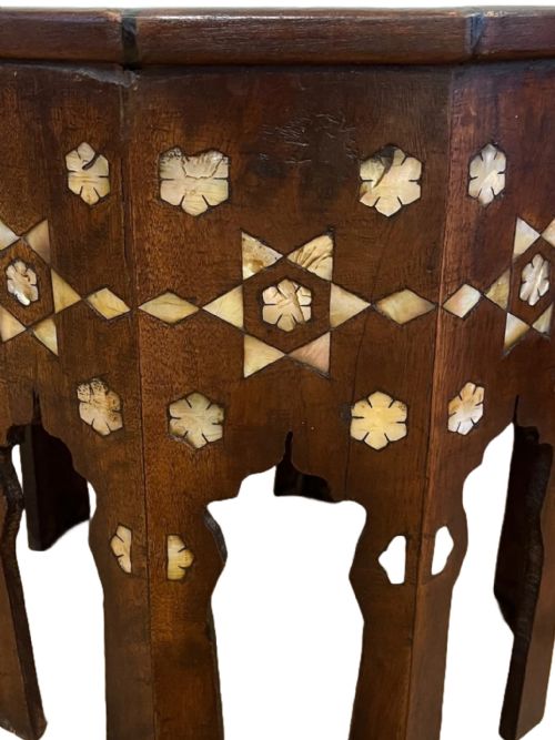 ANTIQUE OTTOMAN TABLE - ADDITIONAL PHOTO 4