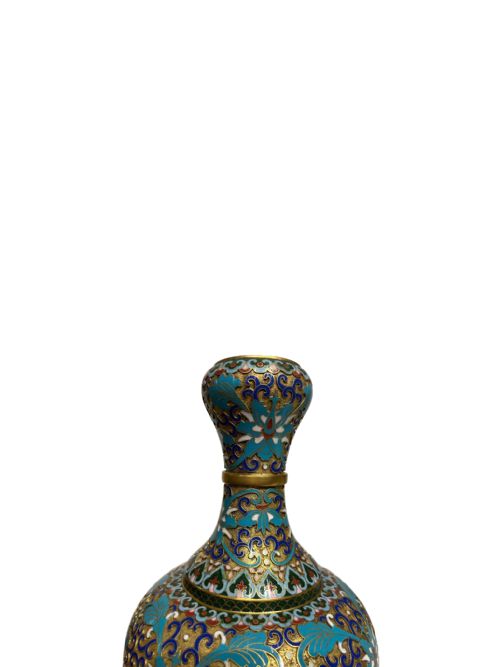 PAIR OF CHINESE CLOISONN VASES - ADDITIONAL PHOTO 3