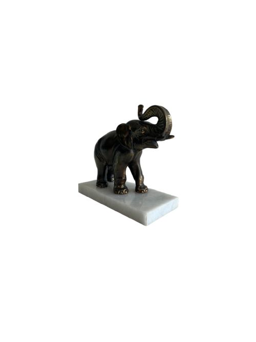 PAIR OF ART DECO ELEPHANT SCULPTURES - ADDITIONAL PHOTO 2