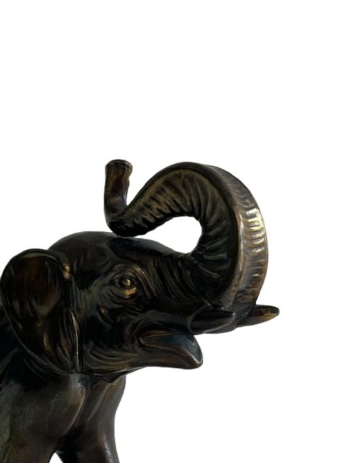 PAIR OF ART DECO ELEPHANT SCULPTURES - ADDITIONAL PHOTO 4