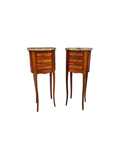 pair of french bedside cabinets - CATEGORY: ANTIQUE CABINETS - DATED 1920