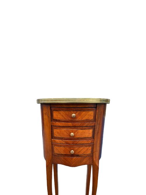 PAIR OF FRENCH BEDSIDE CABINETS - ADDITIONAL PHOTO 2
