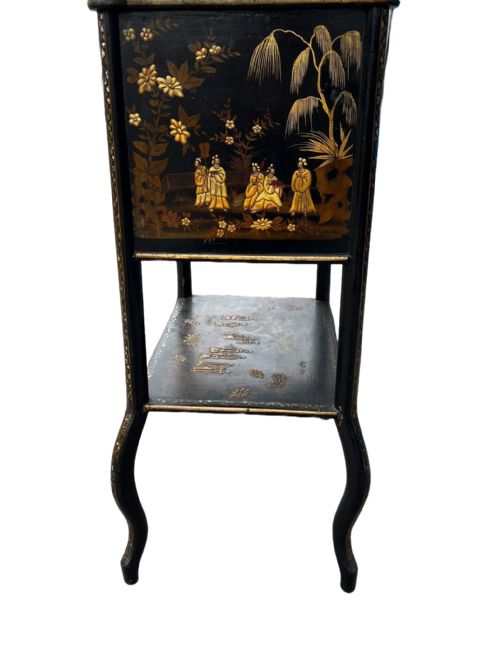 FRENCH CHINOISERIE LACQUER SIDE TABLE - ADDITIONAL PHOTO 3