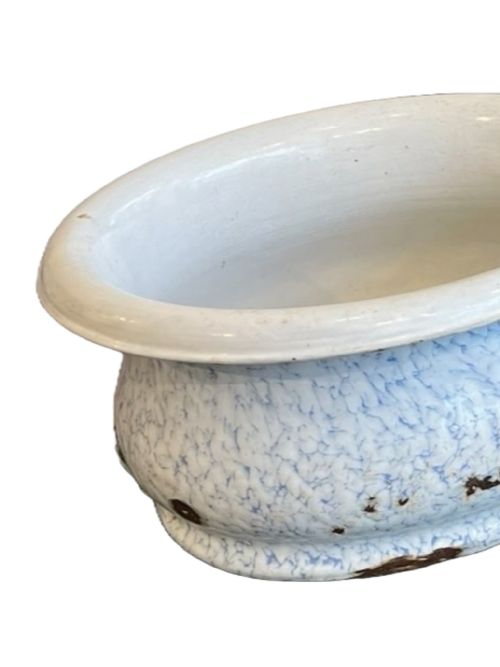 PAIR OF FRENCH ENAMEL FOOTBATHS - ADDITIONAL PHOTO 4