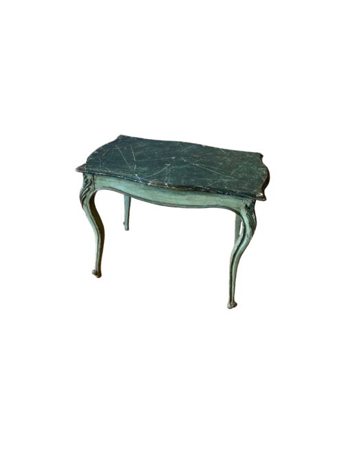 french green painted centre table - CATEGORY: ANTIQUE TABLES - DATED 1850
