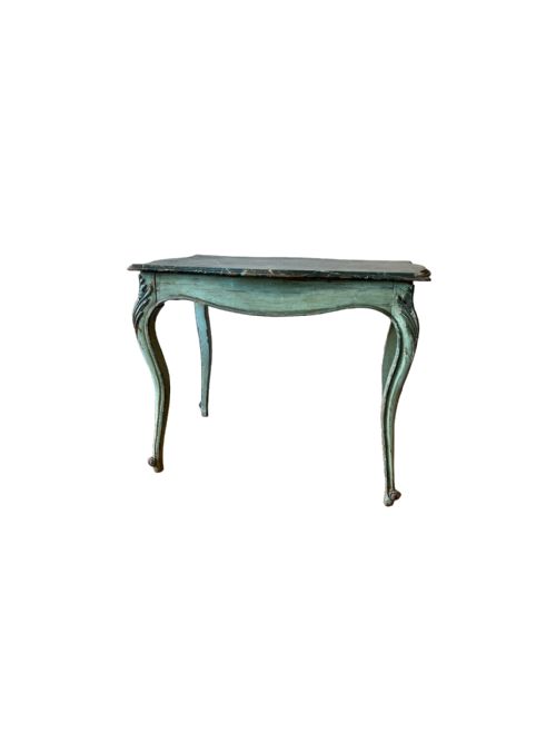 FRENCH GREEN PAINTED CENTRE TABLE - ADDITIONAL PHOTO 1