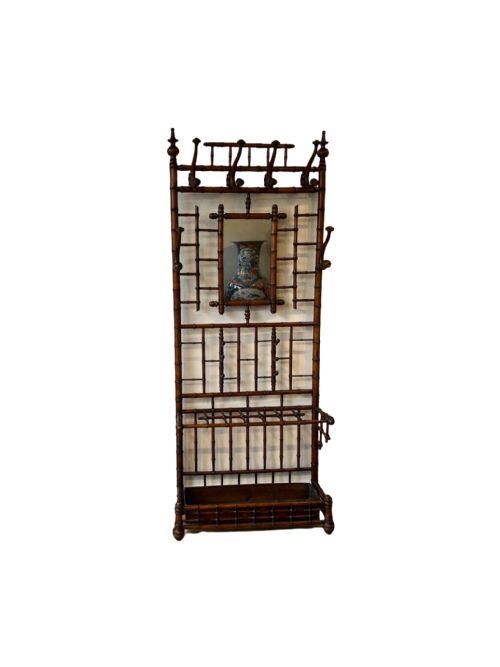 faux bamboo hall stand - CATEGORY: ANTIQUE FURNITURE - DATED 1880