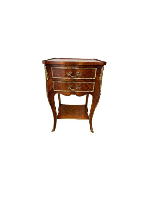 PAIR OF FRENCH MARQUETRY BEDSIDE CABINETS - ADDITIONAL PHOTO 2