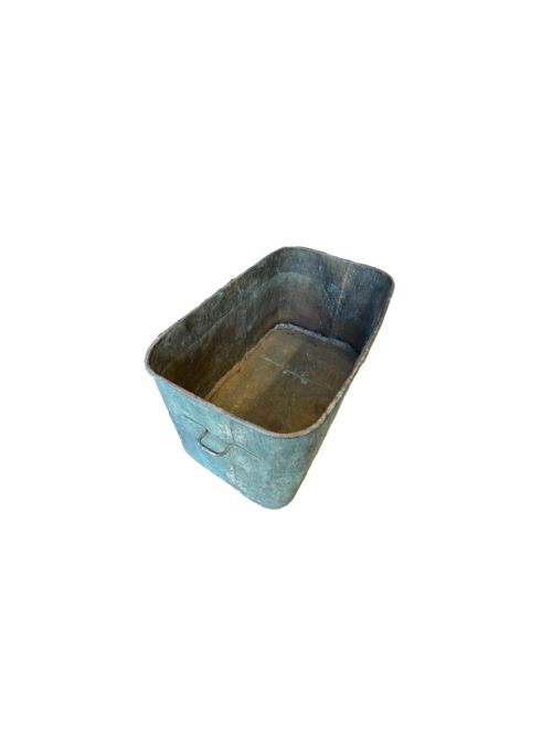 MASSIVE ANTIQUE COPPER POT PLANTER - ADDITIONAL PHOTO 1
