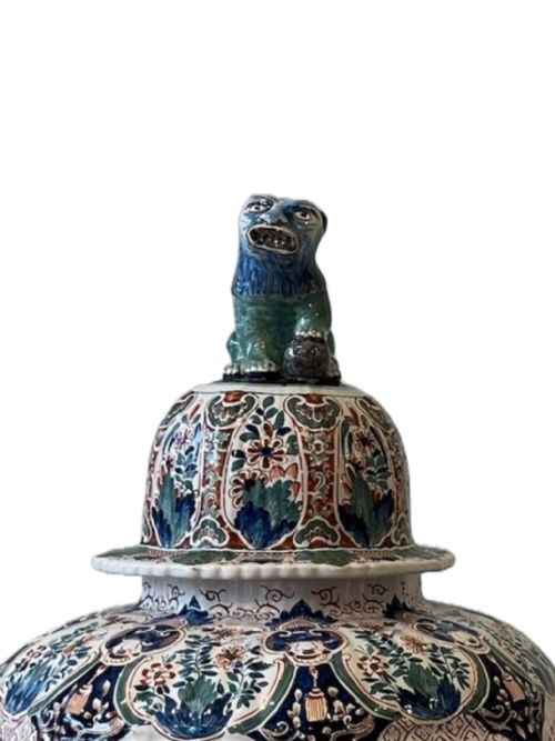 LARGE PAIR OF DELFT VASES - ADDITIONAL PHOTO 3
